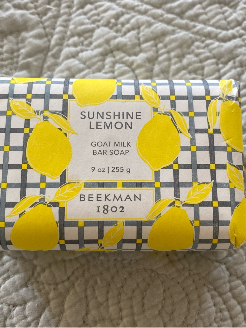 Beekman 1802 Sunshine Lemon Goat Milk Bar Soap - Yellow